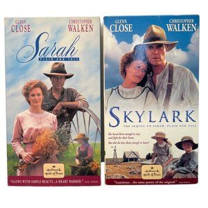 Sarah Plain & Tall and Skylark VHS Movies Glenn Close Christopher Walken